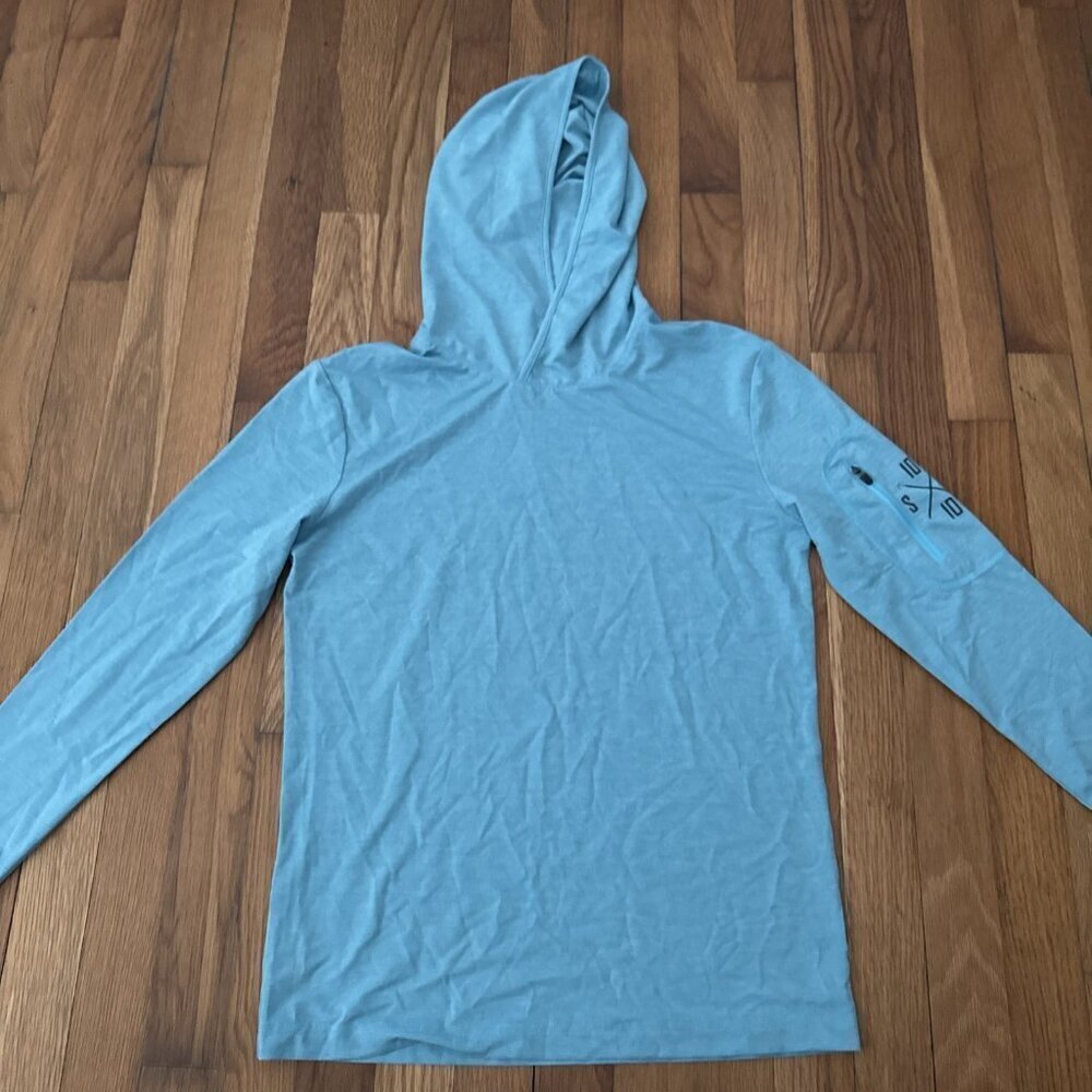 Slicker Beaut Bluebird Tech Performance Women's Long Sleeve Hooded UV Size M - Picture 2 of 7